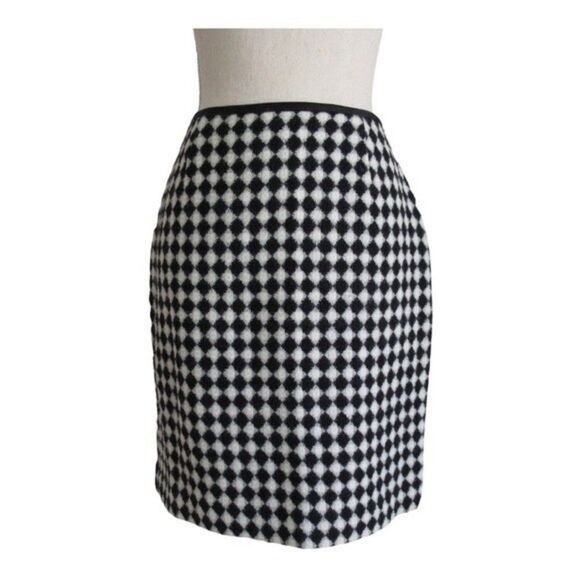 Georgiou Studio Vintage Harlequin Check High Waisted Skirt - Picture 1 of 9